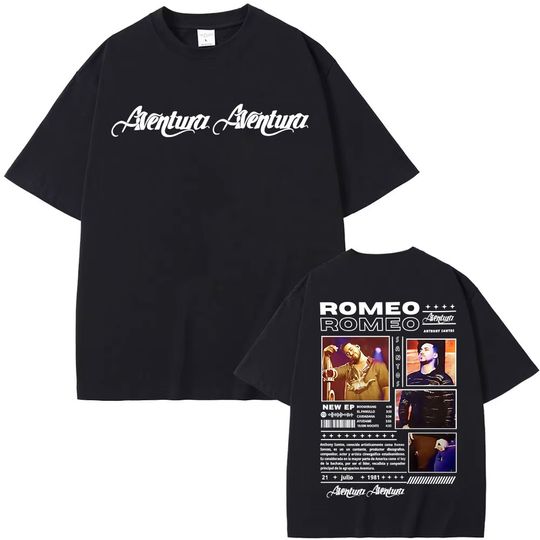 Discover Rapper Romeo Anthony Santos Tour 2026 Merch T-shirt