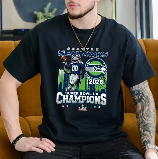 NEW Seahawks 2026 Bowl LX Champions TShirt