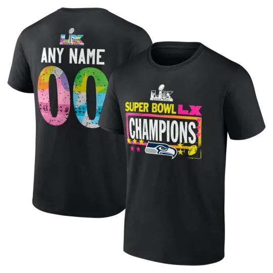 Discover Seattle Seahawks 2026 Super Bowl Champions Double Sided T-Shirt