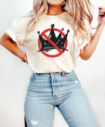 Discover NO KINGS Protest T-Shirt, Anti-Authoritarian Democracy Tee, Political Shirt