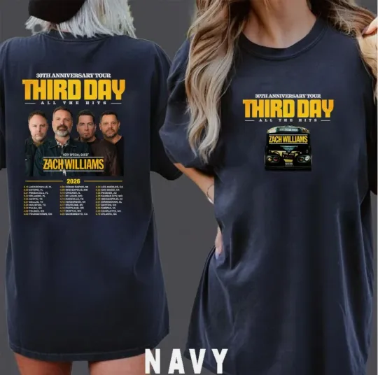 Discover Third Day Announces 30th Anniversary Tour 2026 T-Shirt