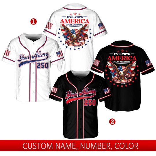 Independence Day America Baseball Jersey, 4th Of July Jersey, Custom USA Jersey, Patriotic Sportswear, Memorial Day Shirts, American Flag