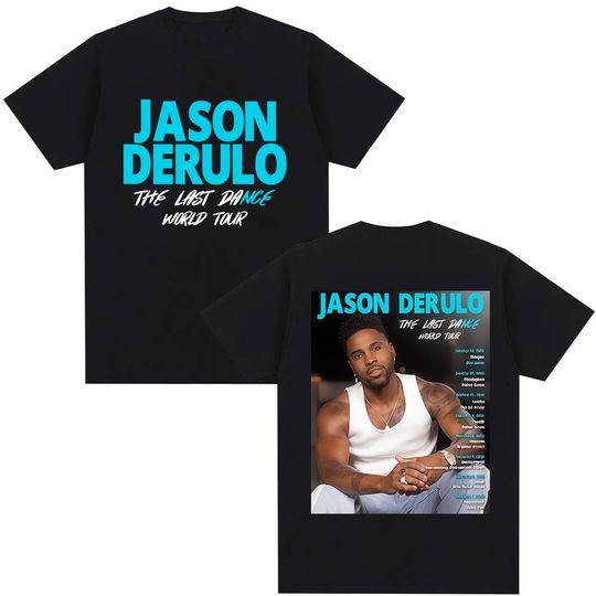 Discover Jason Derulo Last Dance World Tour 2026 Graphic T Shirt