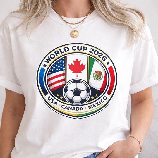 Discover World Cup 2026 T-Shirt  USA, Canada, Mexico Fan Tee