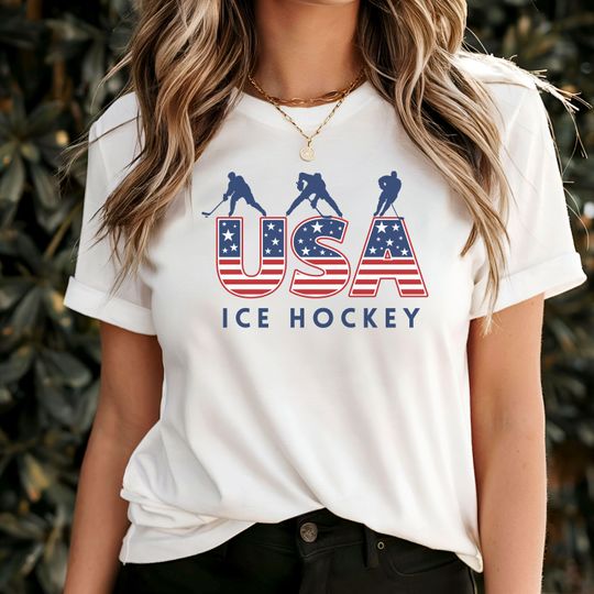 Discover Ice Hockey Shirt, USA Ice Hockey Shirt, Winter Sports Tshirt, Goalie Shirt, USA Shirt, Ice Hockey Lover Gift, Ice Hockey Player Tee