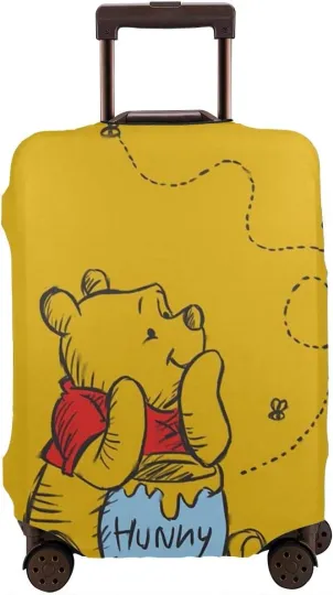 Discover Winnie The Pooh  Luggage Cover ,  Gift For Cartoon Love, Disney Suitcase