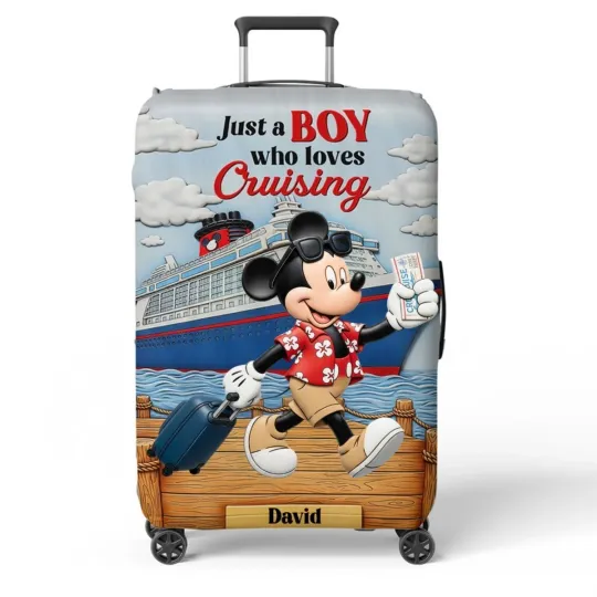 Personalized Disney Mickey Mouse Luggage Cover