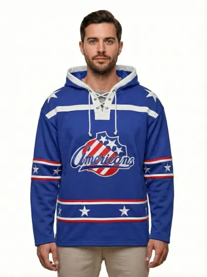 Rochester Americans Hockey Embroidered Lace Hoodie