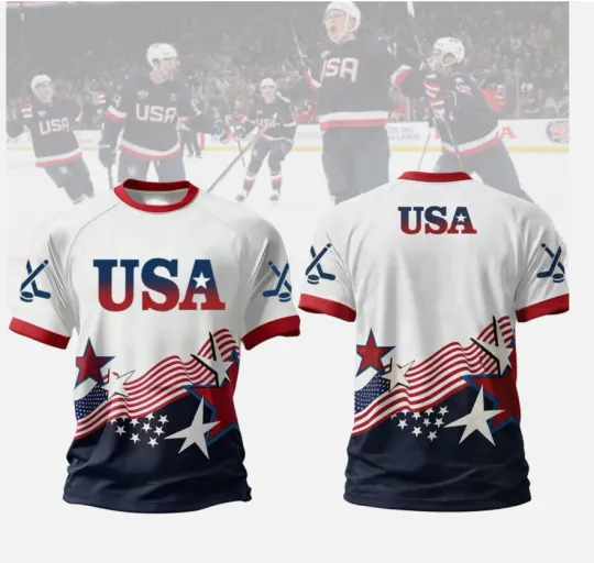Discover USA Hockey 2026 All-over Print Tshirt 3D, Full Size