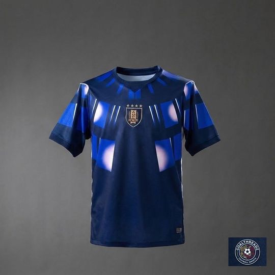 Discover Uruguay 2026 Away Jersey Dark Blue & Gold Edition  Flocking Authentic  World Cup 2026