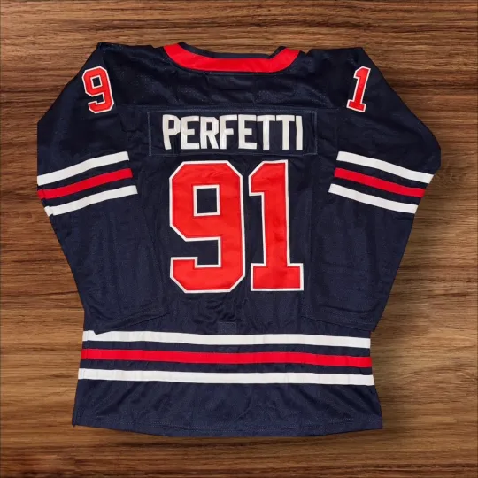 Discover Cole Perfetti Winnipeg Jets Blue Hockey Jersey