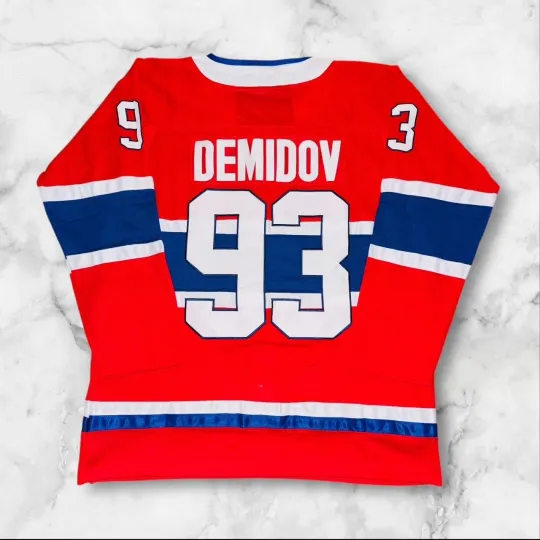 Discover Ivan Demidov Montreal Canadiens Red Hockey Jersey