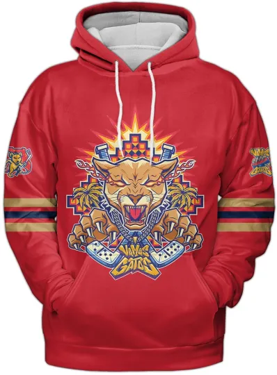 Discover Florida 2026 Vamos Gatos Night Hoodie Pullover - Size S to 5XL