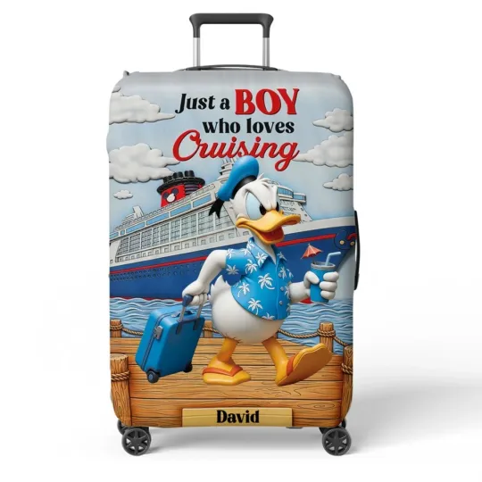 Discover Personalized Disney Donald Duck Luggage Suitcase Dust Cover Scratch Protector