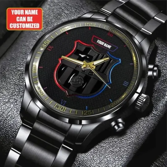 Discover FC Barcelona Black Stainless Steel Watch