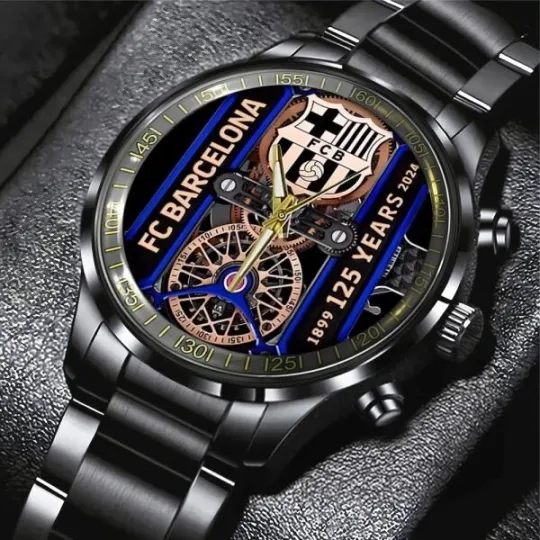 Discover FC Barcelona Black Stainless Steel Watch