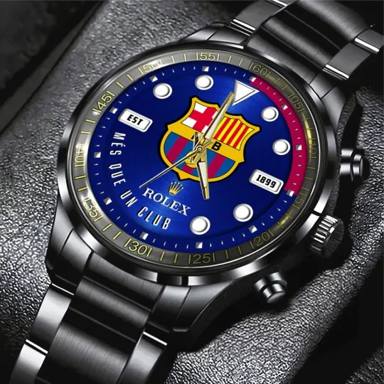 Discover FC Barcelona Black Stainless Steel Watch