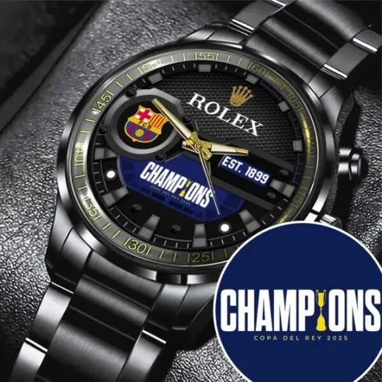 Discover FC Barcelona Black Stainless Steel Watch