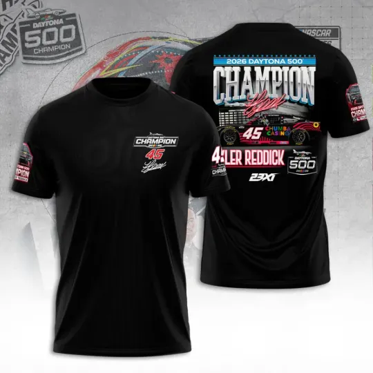 Discover Tyler Redick 2026 Daytona 500 Champion 3D T Shirt S-5XL