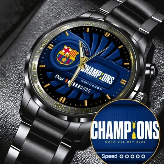 Discover FC Barcelona Black Stainless Steel Watch