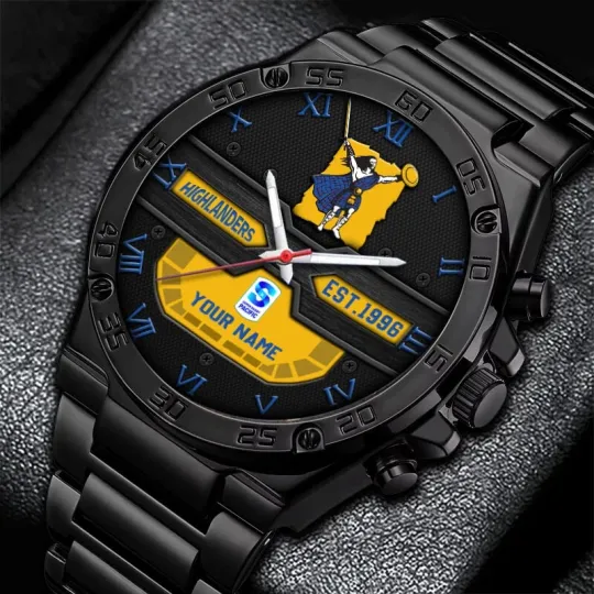 Discover Highlanders TSR Personalized Steel Watch For Fan