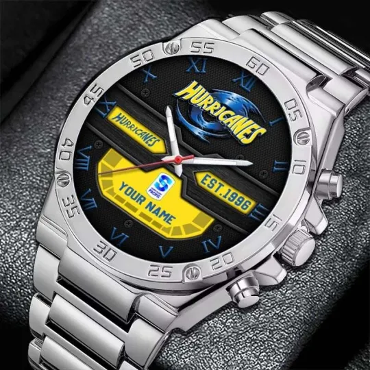 Discover Hurricanes TSR Personalized Steel Watch For Fan