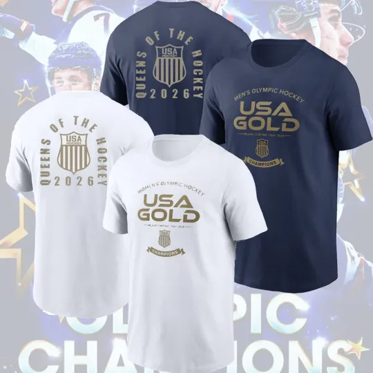 Discover HOT SALE - 2026 USA Olympic Hockey Team Championship 2 Sides Fan Look