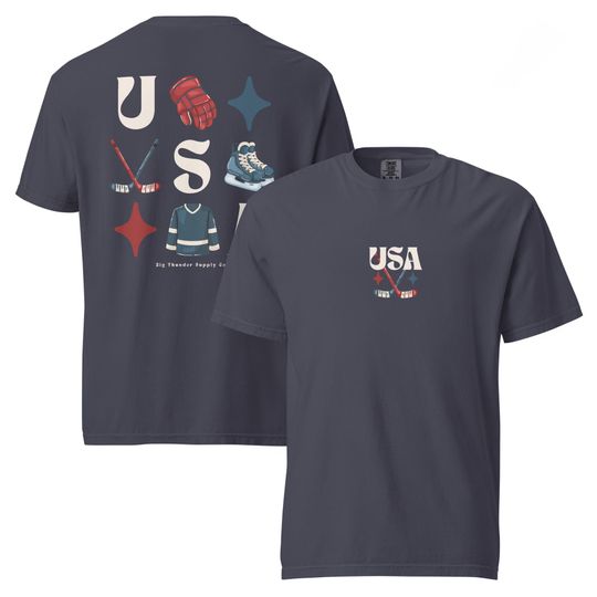 Discover United States Hockey - Unisex Comfort Colors T-Shirt