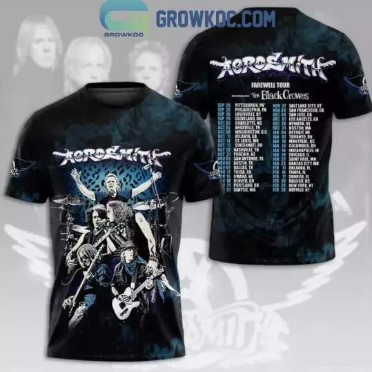 Discover Aerosmith The Farewell 2024 T-Shirt 3D