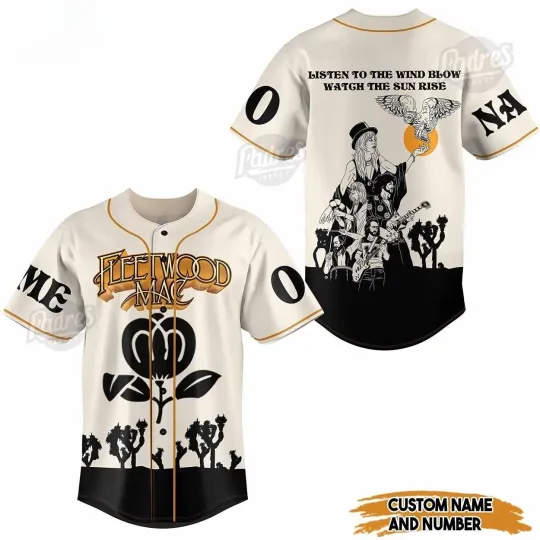 Discover Fleetwood Mac Mac Listen To The Wind Blow Watch The Sun Rise Custom Baseball Jer