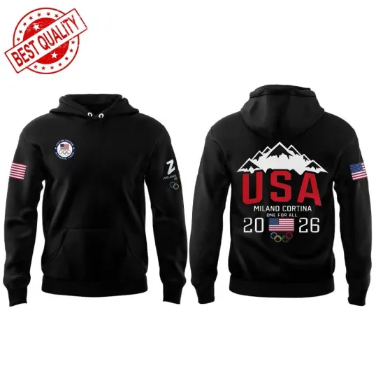 Discover USA 2026 Winter Olympic Milano Cortina One Team One Nation Hoodie