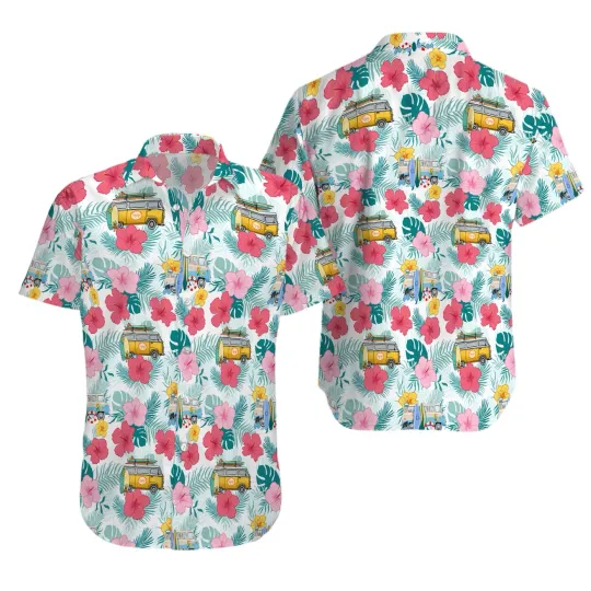 Discover Summer Camper Tropical Hawaiian Shirt