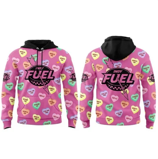 Discover Indy Fuel Valentine’s Day All Over Printed Hoodie