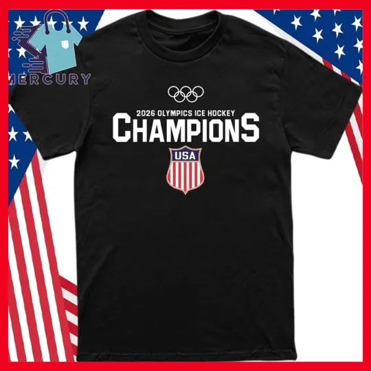 Discover SALE 30% USA 2026 Olympic ICE Hockey Champions Shirt Reprint Gildan