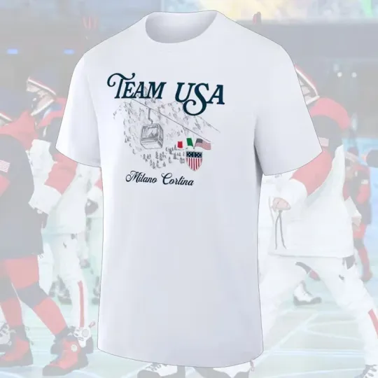 Team USA Hockey 2026 Winter Olympiiics T-Shirt USA Size
