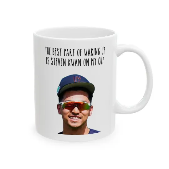 Discover Steven Kwan Coffee Mug (11oz, 15oz), Cleveland Guardians Baseball Fan Gear