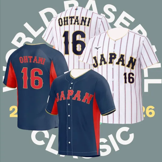 Discover Shohei #16 0htani Japan Team Baseball Champs 2026 AOP Fan Made