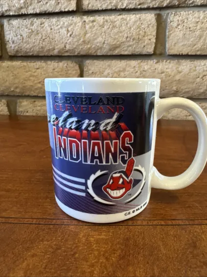 Cleveland Indians Guardians Rare Coffee Mug Go Tribe Chief Wahoo
