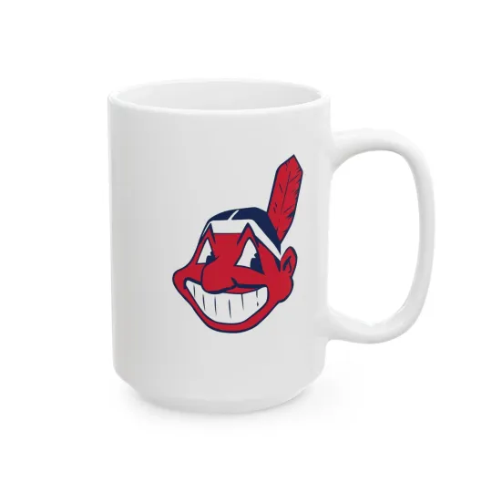 Chief Wahoo Cleveland Indians Guardians 15oz Ceramic Mug