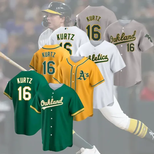 Discover Kurtz #16 Oakland Player Name & Number AOP Gift Fan