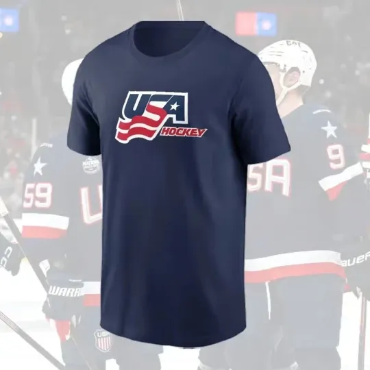 Discover USA Hockey 2026 Core Multicolor T-Shirt USA Size