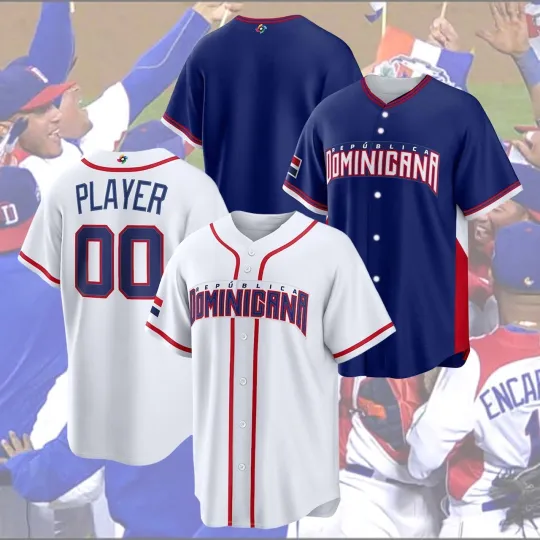 Discover Custom Dominican Team Baseball 2026 Classic AOP Gift Fans