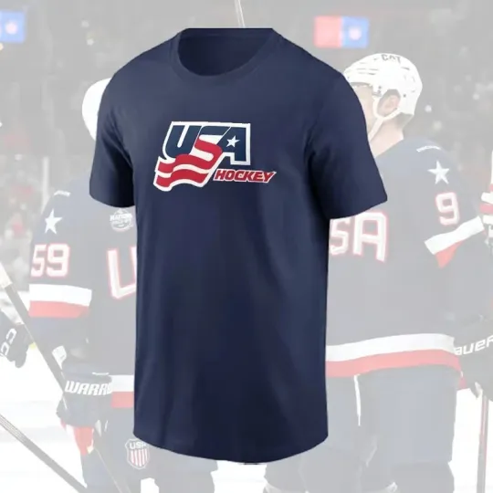 USA Hockey 2026 Core Multicolor T-Shirt USA Size