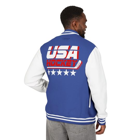 Discover USA Hockey Varsity Letterman Jacket