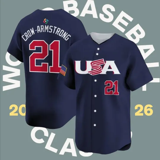 Discover Pete #21 Crow-Armstrong USA Team Baseball Champs 2026  AOP Fan Made
