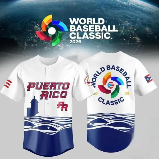 Puerto Rico Team Baseball 2026 AOP Fan Made S-5XL