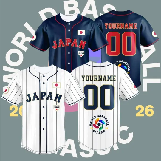 Discover Custom Japan Team Baseball Champs 2026 AOP Fan Made