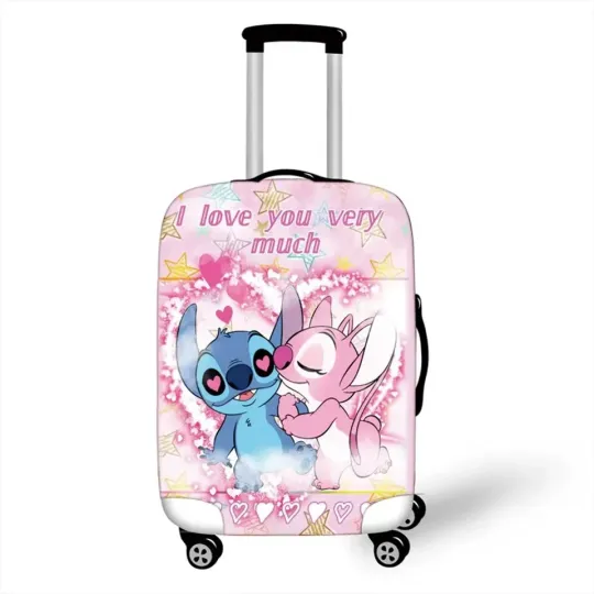 Discover Disney Stitch in Love Luggage Cover, Gift For Cartoon Lovers