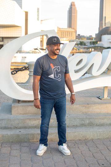 Discover Cleveland Guardians Legacy Logo T-Shirt