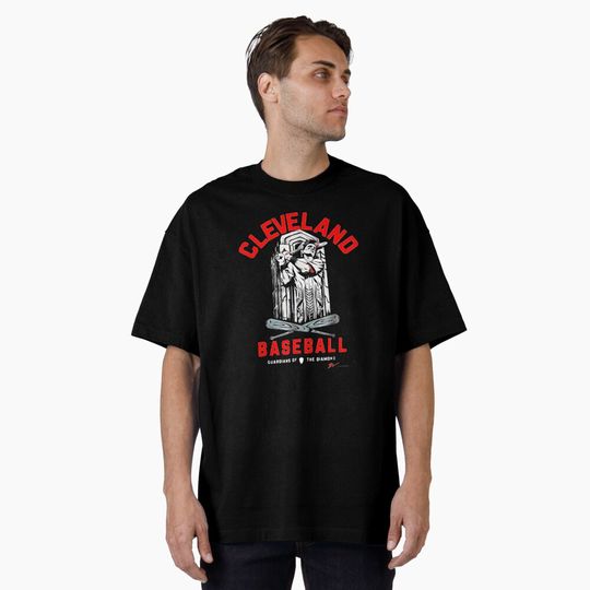 Discover Vintage-Cleveland-Baseball-Guardian-Fan Oversized T-Shirt